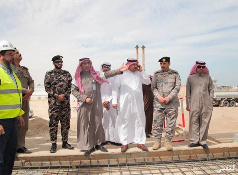 مشروع إنشاء سياج امني بحدود الخفجي
